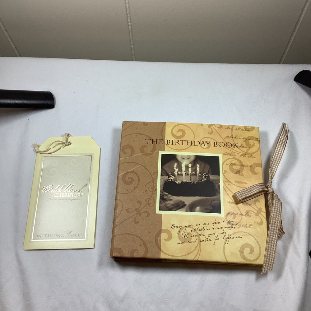 Once Upon A Family Childhood Cherished The Birthday Book Scrapbook